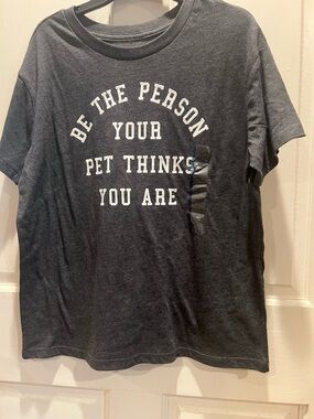 Fifth Sun Heather Charcoal Graphic Tee - White Print